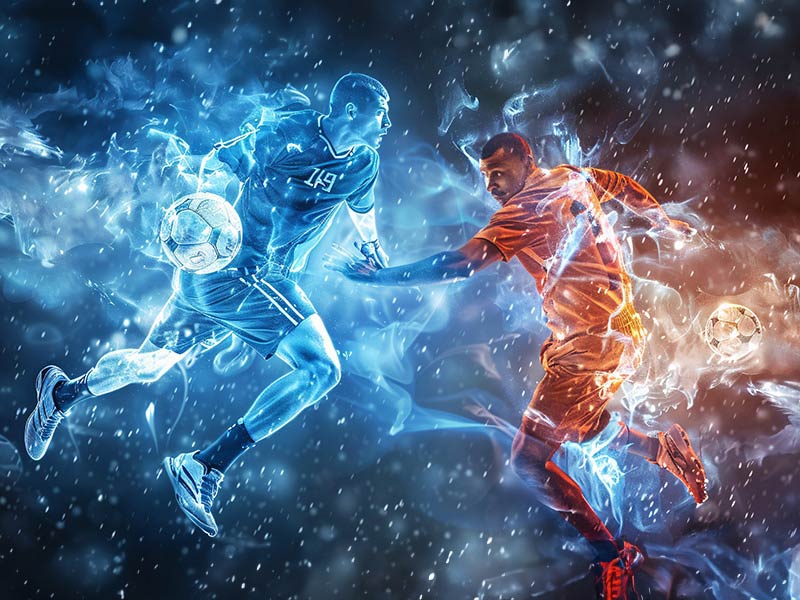 两个老将了！实拍：决赛中梅西和穆勒的友好互动！